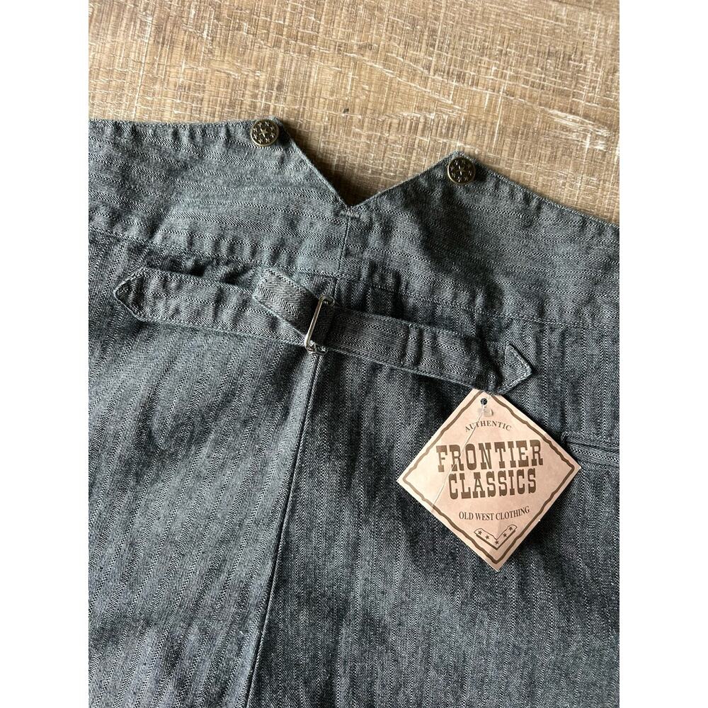 Frontier Classics Western Pants Mens 50 Gray Buckle Back Cowboy Old West NWT